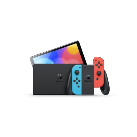 Herní konzole Nintendo Switch, Neon Red&Blue Joy-Con (OLED), NSH007