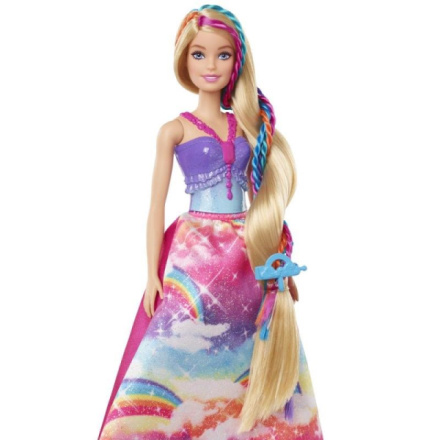 Panenka Mattel Barbie Princezna s barevnými vlasy, 25GTG00