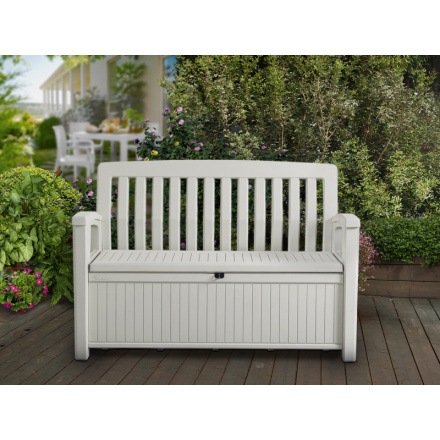 Zahradní lavice Keter Patio Bench bílá, 253818
