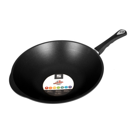 Wok pánev G21 Cheff 36 cm s poklicí, G21-WOK36M