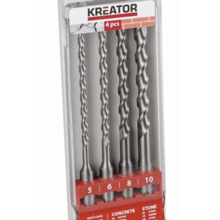 Sada vrtáků Kreator KRT012602 SDS Plus 4 ks, 160mm, KRT012602