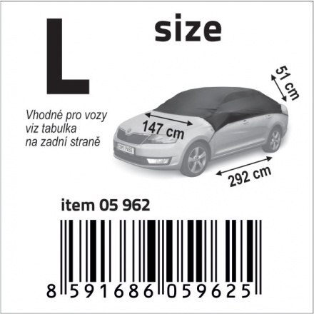 Ochranná plachta  L 292x147x51 cm NYLON, 05962