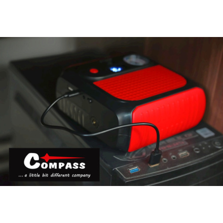 Kompresor AKU + JUMP STARTER s powerbankou 8.000mAh 500A, 07166