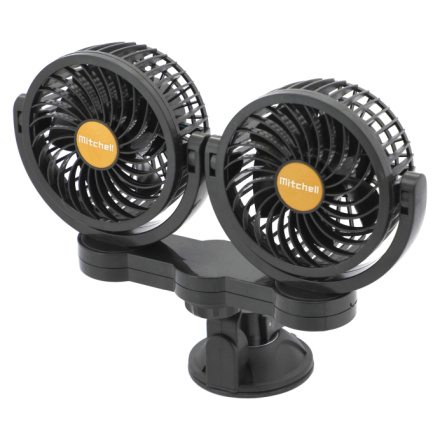 Ventilátor MITCHELL DUO 2x108mm 24V na přísavku, 07223