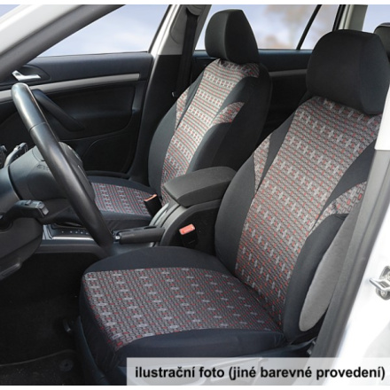 Potahy sedadel sada 9ks POLY modré AIRBAG, 31678