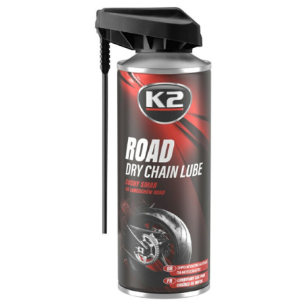 K2 ROAD DRY CHAIN LUBE 400 ml - suché mazivo na řetězy motocyklů, amW143