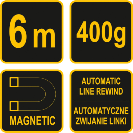 Olovnice magnetická 400 g 6m, TO-17310