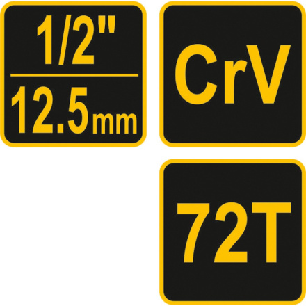 Ráčna 1/2" 250 mm vyhnutá poplastovaná, TO-53577