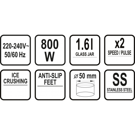 Mixér 800W 1,6L, TO-67704