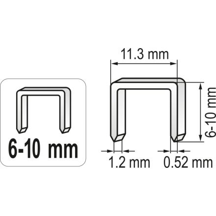 Sešívačka úderová 6 - 10 mm, TO-71080