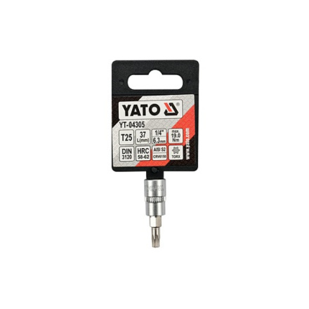 Nástavec 1/4" bit Torx T25, YT-04305