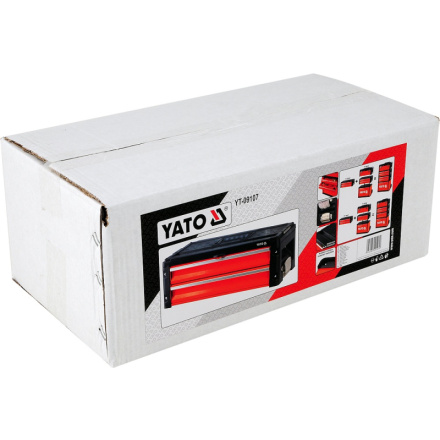 Skříňka na nářadí, 2x zásuvka, komponent k YT-09101/2, YT-09107