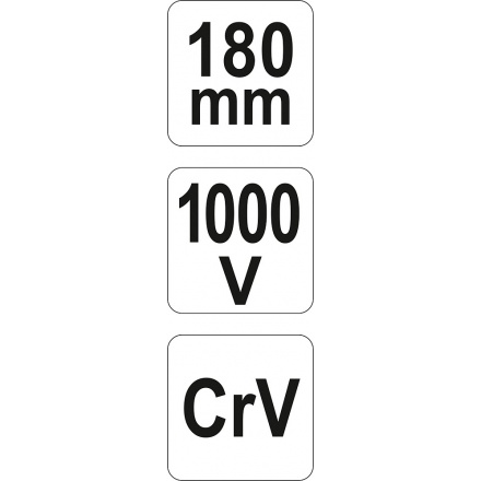 Kleště kombinované 180mm VDE (1000V), YT-21152