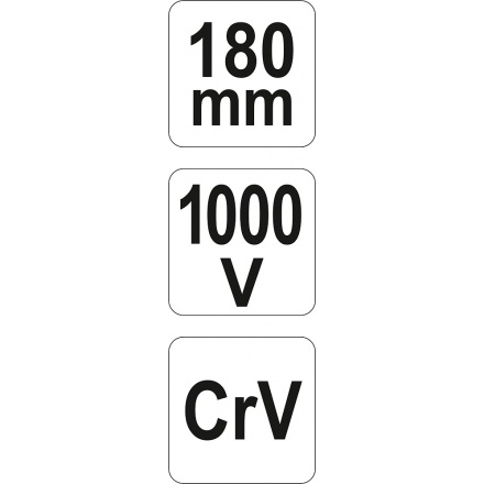 Kleště štípací boční 180mm VDE (1000V), YT-21159