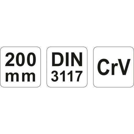 Klíč nastavitelný 200 mm CrV, YT-2171