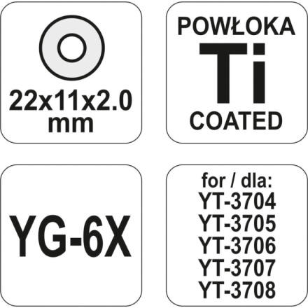 Náhradní kolečko do řezačky 22 x 11 x 2 mm, YT-3714