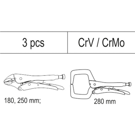 Vložka do zásuvky - kleště  2x samosvorné, svářečské, YT-55472