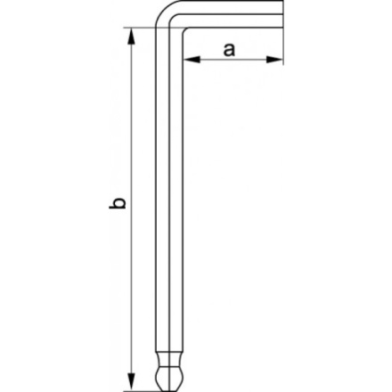 Klíč imbusový 1.5 mm 12 ks, YT-5805