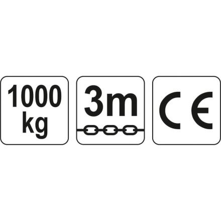 Zvedák řetězový 1t, YT-58951