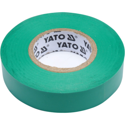 Izolační páska elektrikářská PVC 15mm / 20m zelená, YT-81595