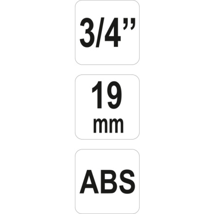 Rychlospojka hadicová 3/4", ABS plast,19mm, YT-99802