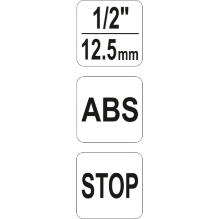 Rychlospojka hadicová 1/2", ABS plast, 12,5mm, STOP ventil, YT-99803