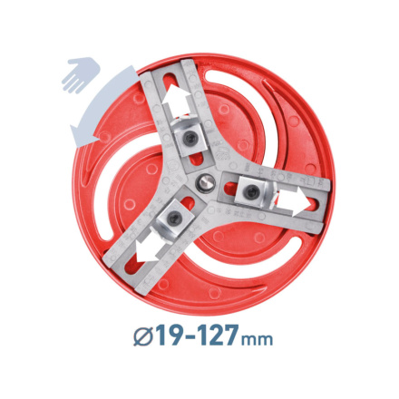 vrták/korunka vykružovací nastavitelná, O19-127mm, stopka O9mm 8801610