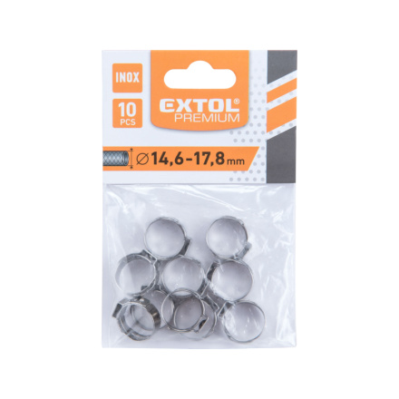 spona na hadici, 10ks, ⌀17,8mm, INOX 8865175