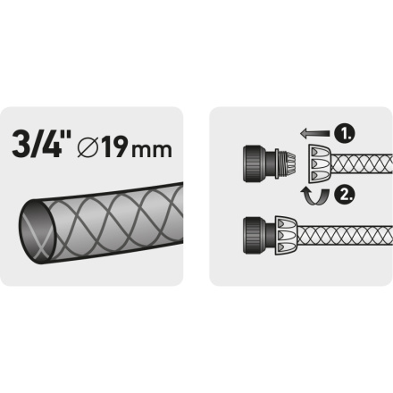 rychlospojka na hadici, 3/4", MOSAZ 8876003