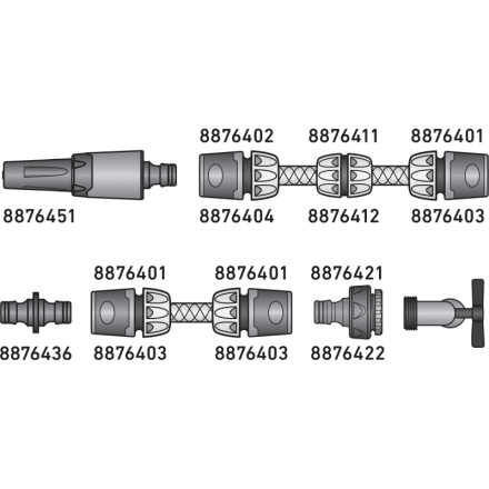 konektor na kohoutek, 1/2"-3/4" 8876421