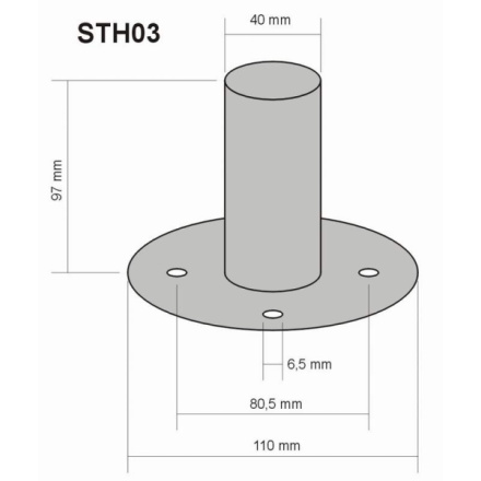 STH03 Ibiza Sound pouzdro na stojan 21-4-6027