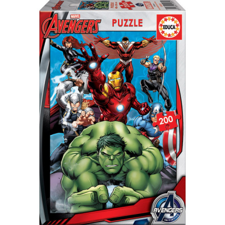 EDUCA Puzzle Avengers - Sjednocení 200 dílků 110199