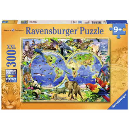 RAVENSBURGER Puzzle Svět divokých zvířat XXL 300 dílků 110205