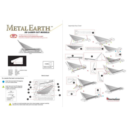 METAL EARTH 3D puzzle Most Sundial Bridge 112104