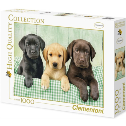 CLEMENTONI Puzzle Tři labradoři 1000 dílků 114904