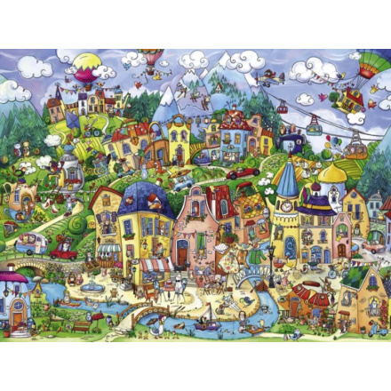 HEYE Puzzle Veselé městečko 1500 dílků 116292