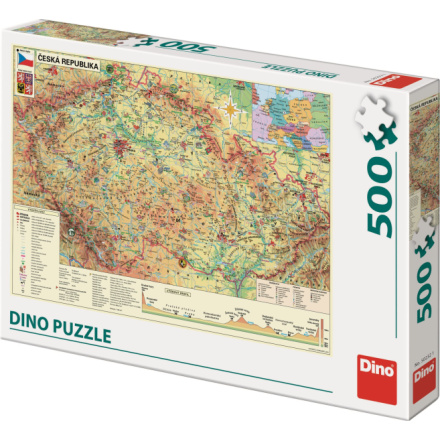 DINO Puzzle Mapa České republiky 500 dílků 116320