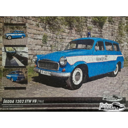 RETRO-AUTA Puzzle č. 17 Škoda 1202 STW VB (1965) 500 dílků 117439