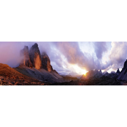 HEYE Panoramatické puzzle Tre Cime, Dolomity, Itálie 1000 dílků 118160