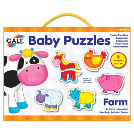 GALT Baby puzzle Farma 6x2 dílky 118553