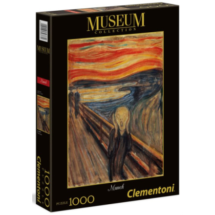 CLEMENTONI Puzzle Museum Collection: Výkřik 1000 dílků 118764