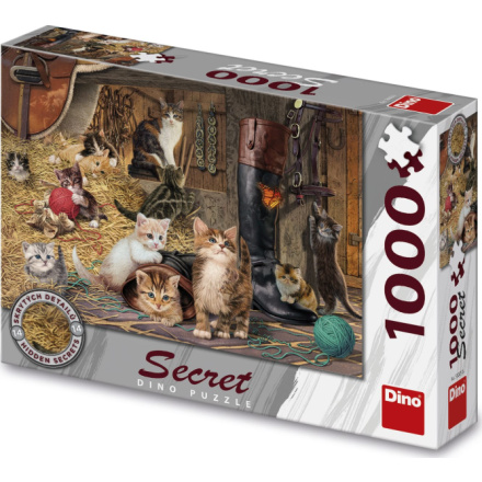 DINO Puzzle Secret Collection: Kočky 1000 dílků 118978