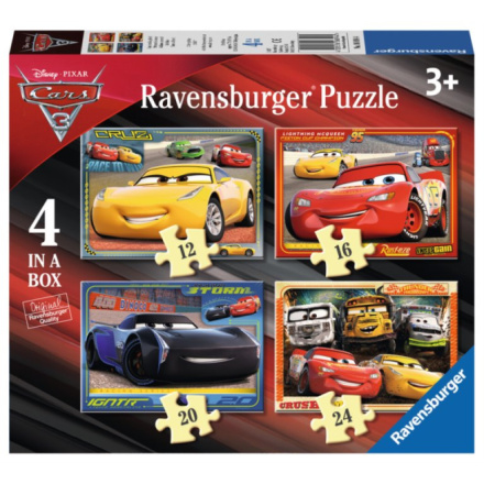 RAVENSBURGER Puzzle Auta 4v1 (12,16,20,24 dílků) 119115