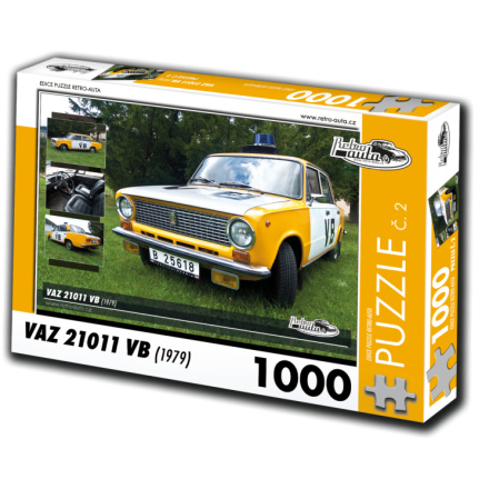 RETRO-AUTA Puzzle č. 2 Vaz 21011 VB (1979) 1000 dílků 120411