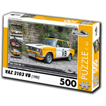 RETRO-AUTA Puzzle č. 42 Vaz 2103 VB (1980) 500 dílků 120511