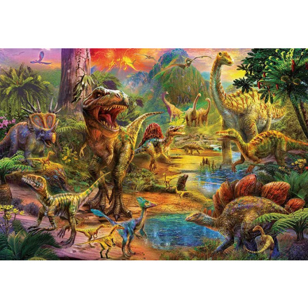 EDUCA Puzzle Území dinosaurů 1000 dílků 122213