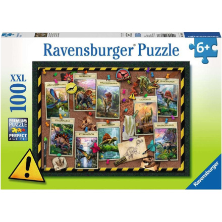 RAVENSBURGER Puzzle Sbírka dinosaurů XXL 100 dílků 123368