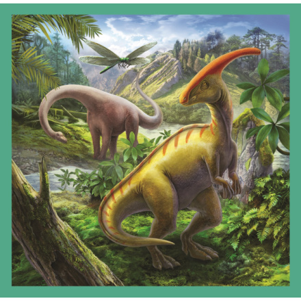 TREFL Puzzle Neobyčejný svět dinosaurů 3v1 (20,36,50 dílků) 123794