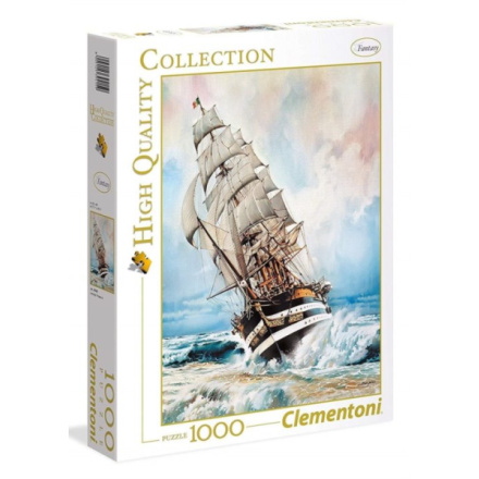 CLEMENTONI Puzzle Plachetnice - Amerigo Vespucci 1000 dílků 123886