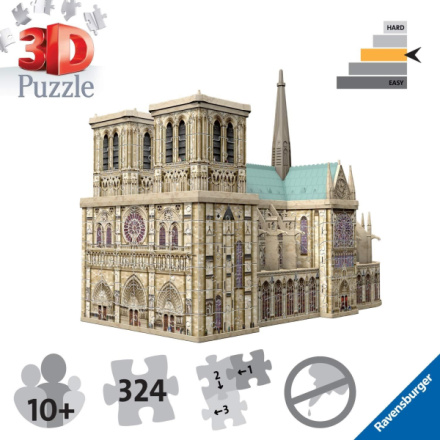 RAVENSBURGER 3D puzzle Katedrála Notre-Dame, Paříž 349 dílků 124039